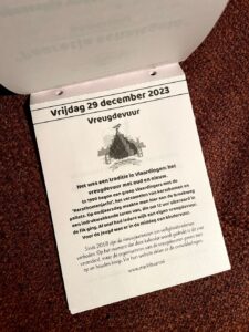 Vlaardingse Scheurkalender Vreugdevuur Marktbuurt