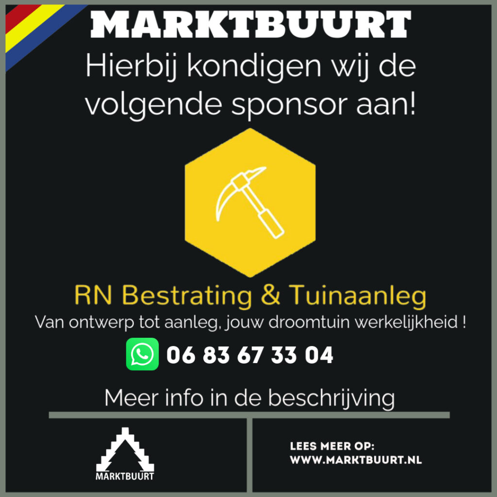 Marktbuurt Sponsor RN Tuinaanleg & Bestrating