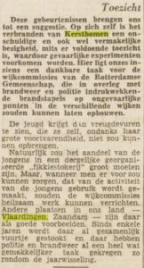 Kranten Knipsel Vreugdevuren Vlaardingen 1953