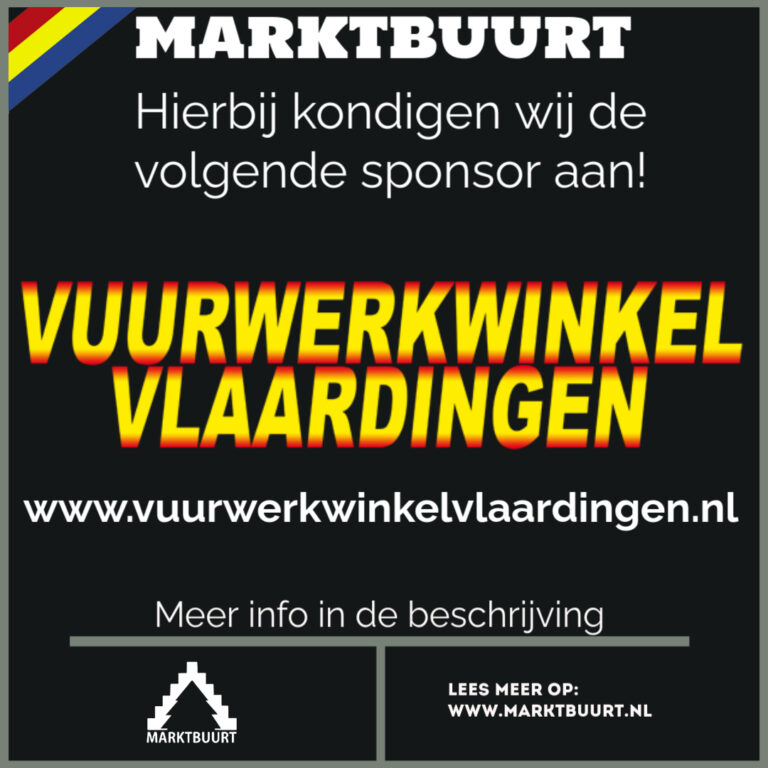 Marktbuurt Sponsor Vuurwerkwinkel Vlaardingen