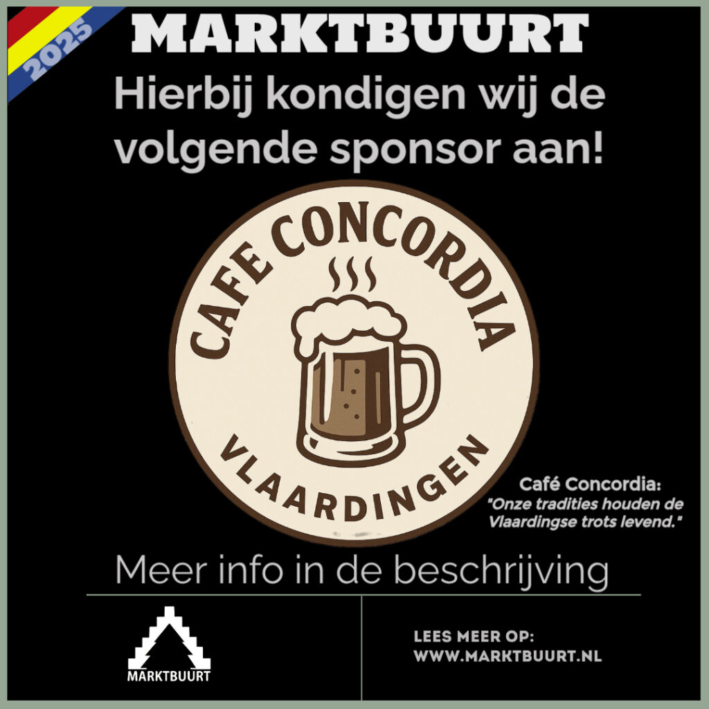 Cafe Concordia Sponsor Marktbuurt 2025