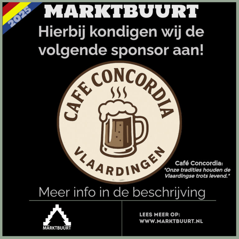 Cafe Concordia Sponsor Marktbuurt 2025
