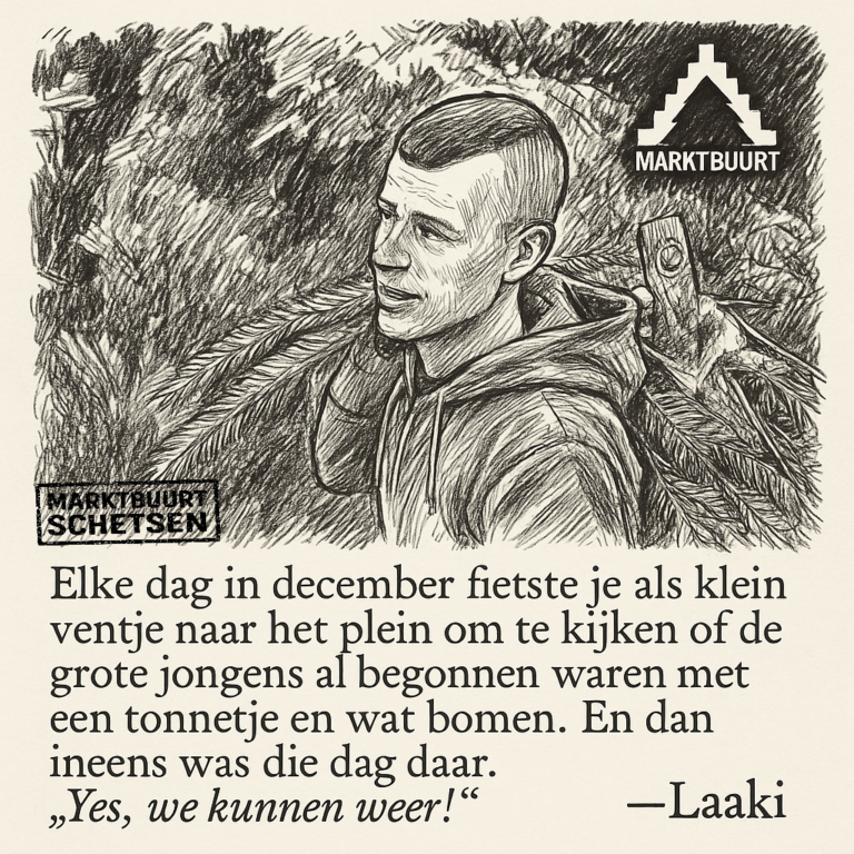 De Marktbuurt Schetsen - Laaki